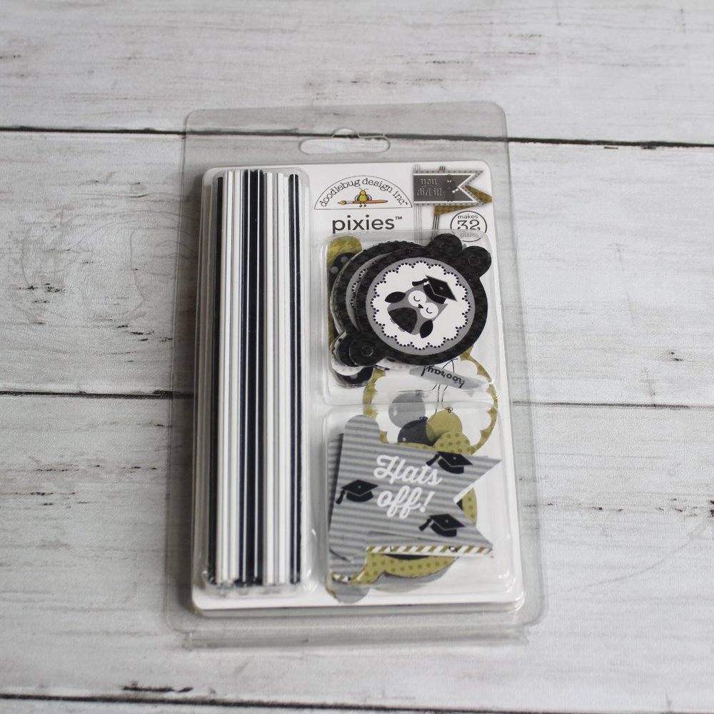 Pixies Graduation Cupcake Picks Scrapbook Congratulation Party Favors